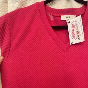 Entro textured midi dress